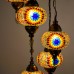 Authentic 5-Piece Ceiling Pendant Chandelier Mosaic Lamp, Closed Set Helix